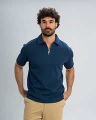 Regluar Fit Polo T.shirt With Zip
