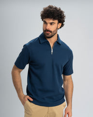 Regluar Fit Polo T.shirt With Zip