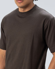 TEXTURED REGULAR FIT T.SHIRT