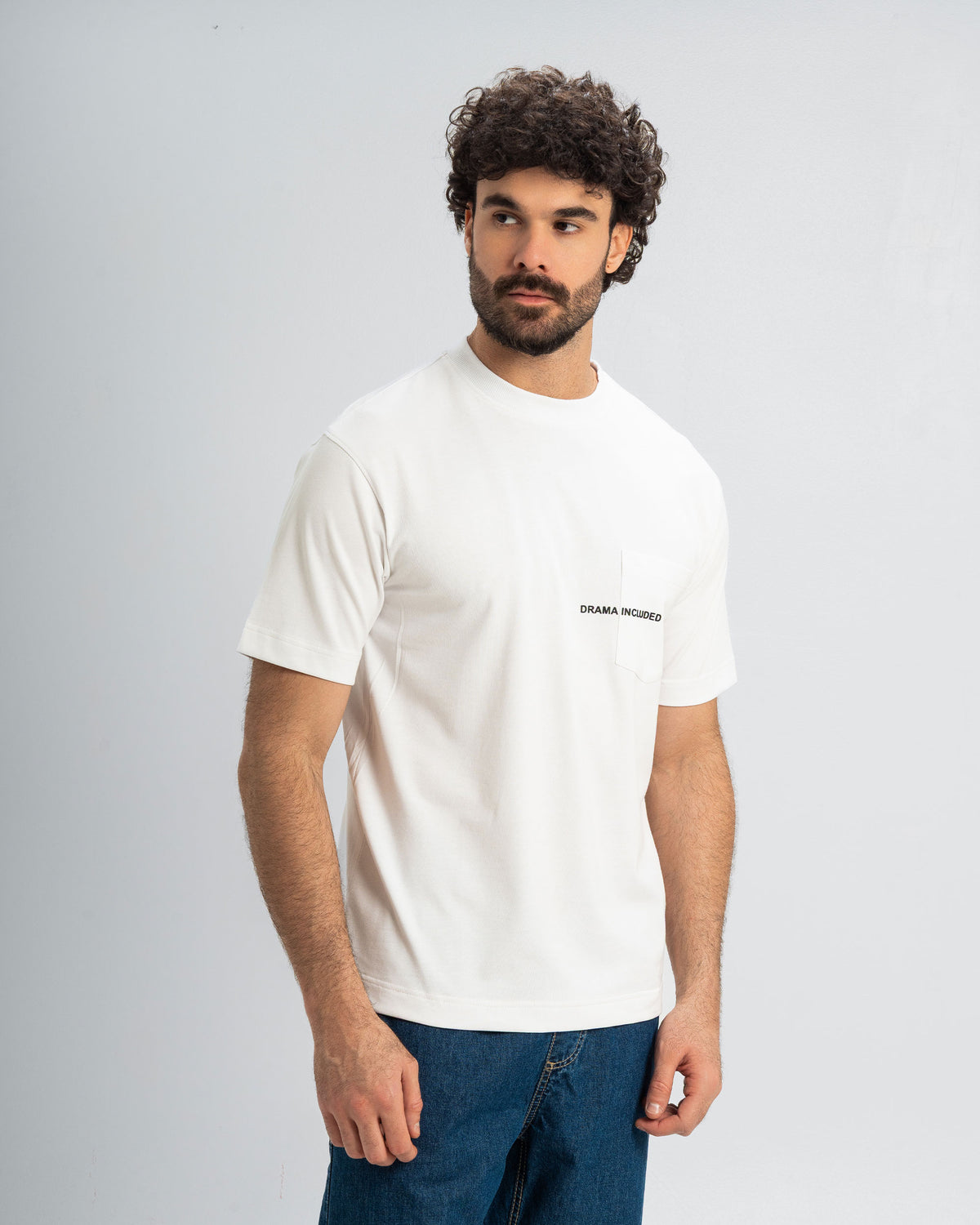 Pocket Tee with Minimal Statement Print
