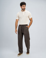 RIB KNIT POLO SHIRT