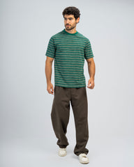 STRIPED JACQUARD T-SHIRT