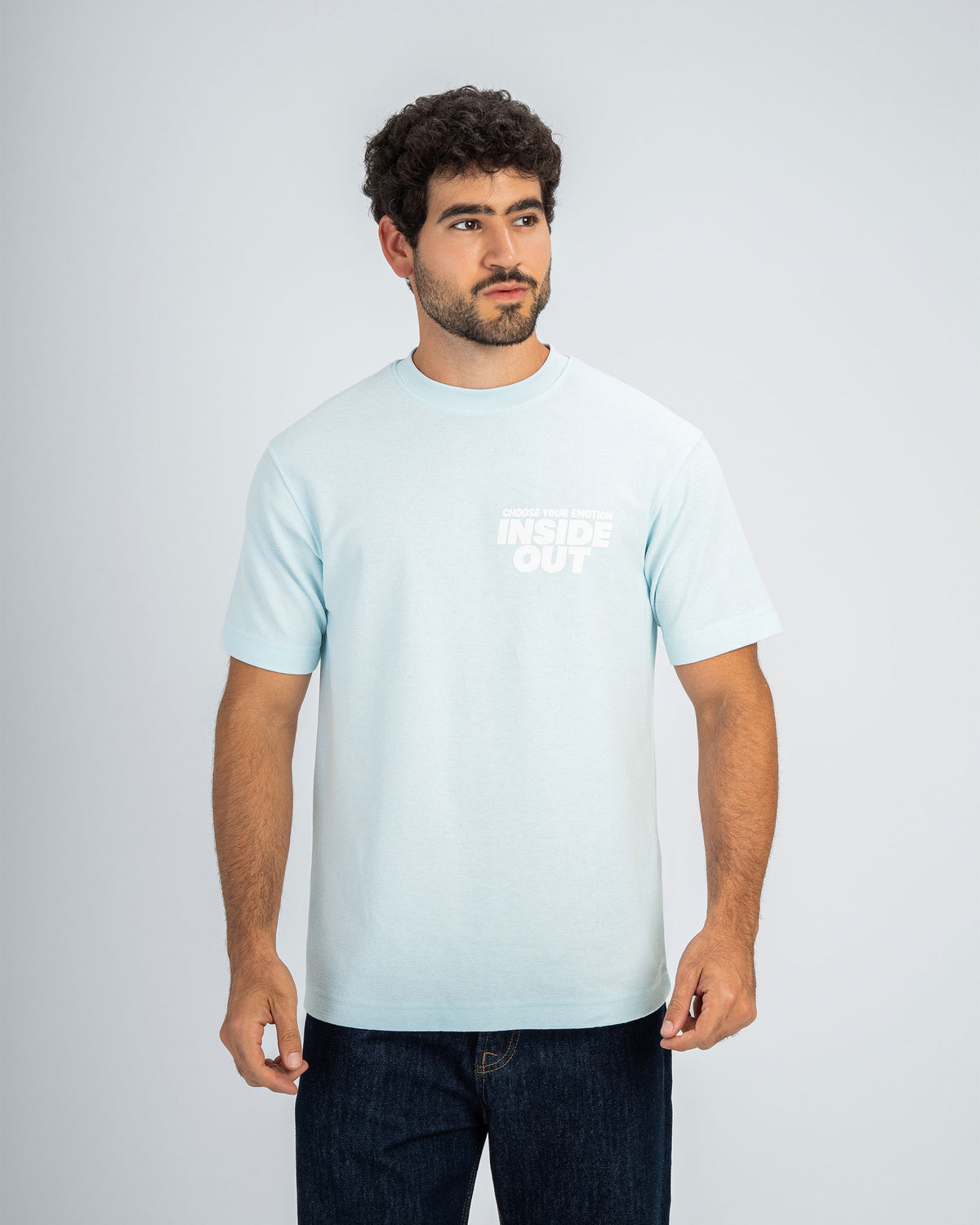 CONTRAST PRINT T-SHIRT