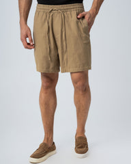 TEXTURED JOGGER SHORTS