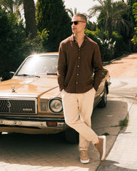 REGULAR FIT LINEN-COTTON SHIRT