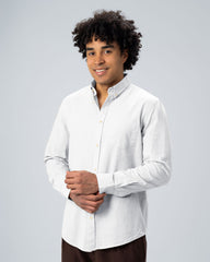 REGULAR FIT LINEN-COTTON SHIRT