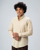 REGULAR FIT LINEN-COTTON SHIRT