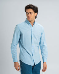 REGULAR FIT LINEN-COTTON SHIRT