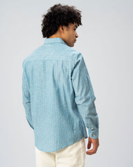Stripped Regular Fit Linen Shirt