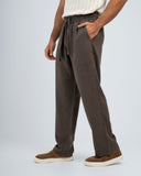 RELAXED FIT COTTON/LINEN TROUSERS