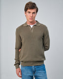 Classic Knit Polo Sweater