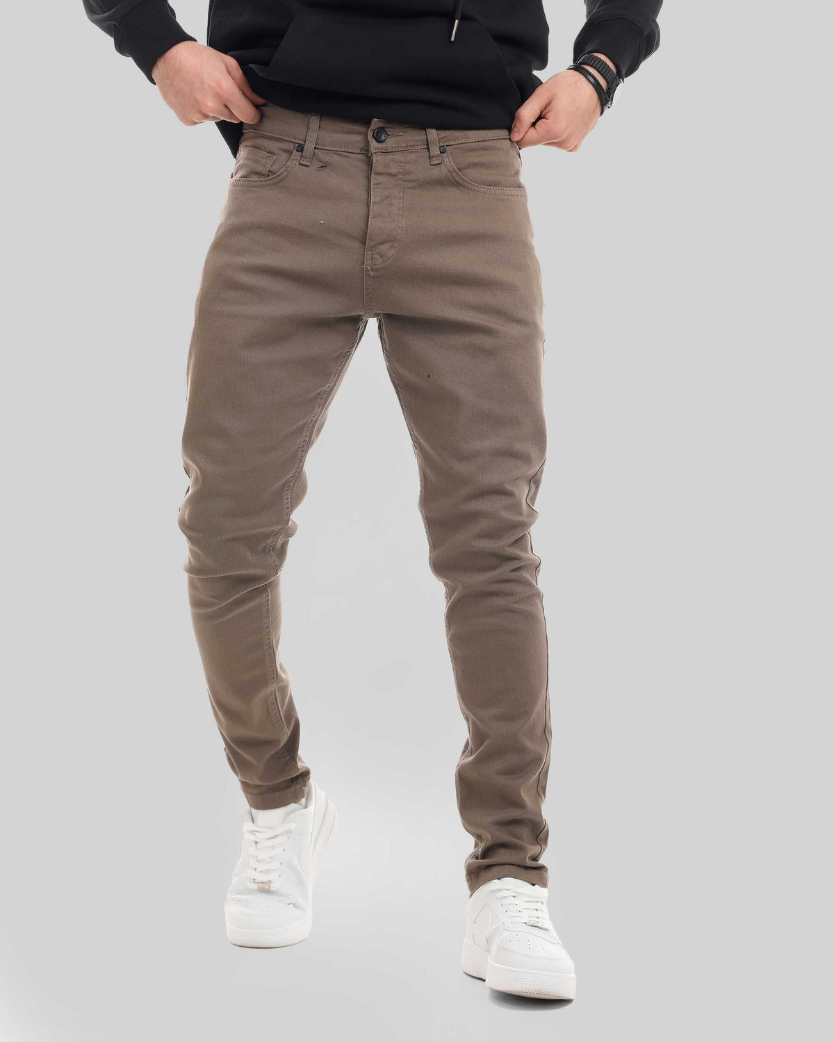 Carrot Fit Gabardine Pants _ 5 Pocket