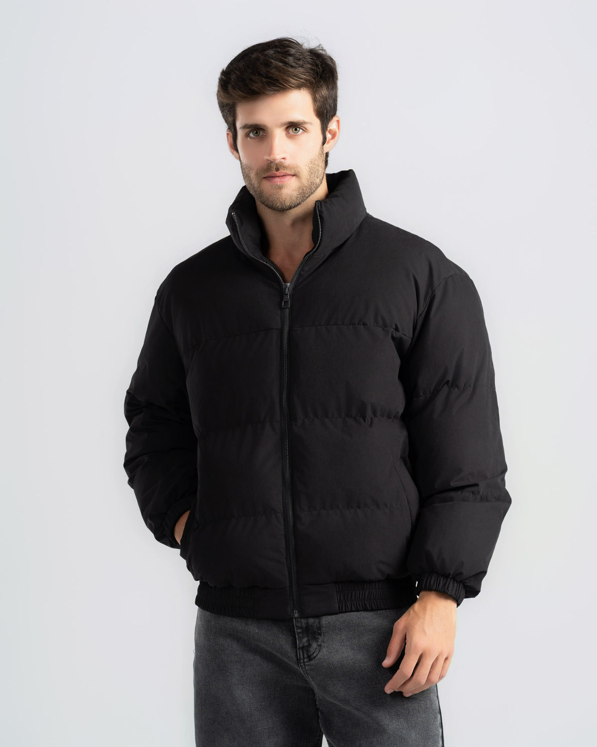 CONTRAST PADDED JACKET