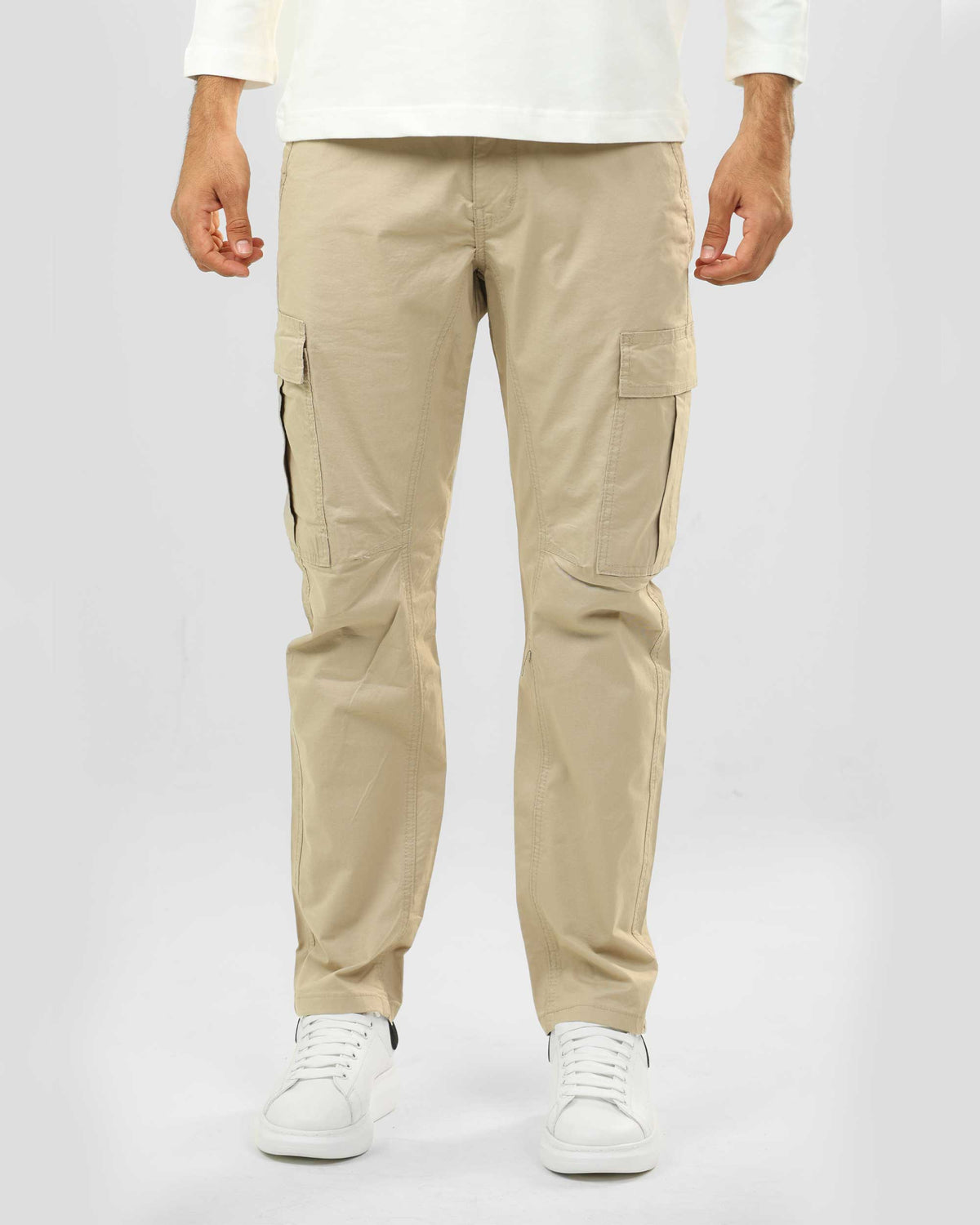 STRAIGHT-LEG CARGO TROUSERS