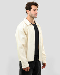 Jacket with Shirt Collar