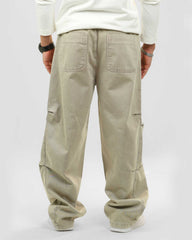 BAGGY FIT TWISTED-SEAM JEANS