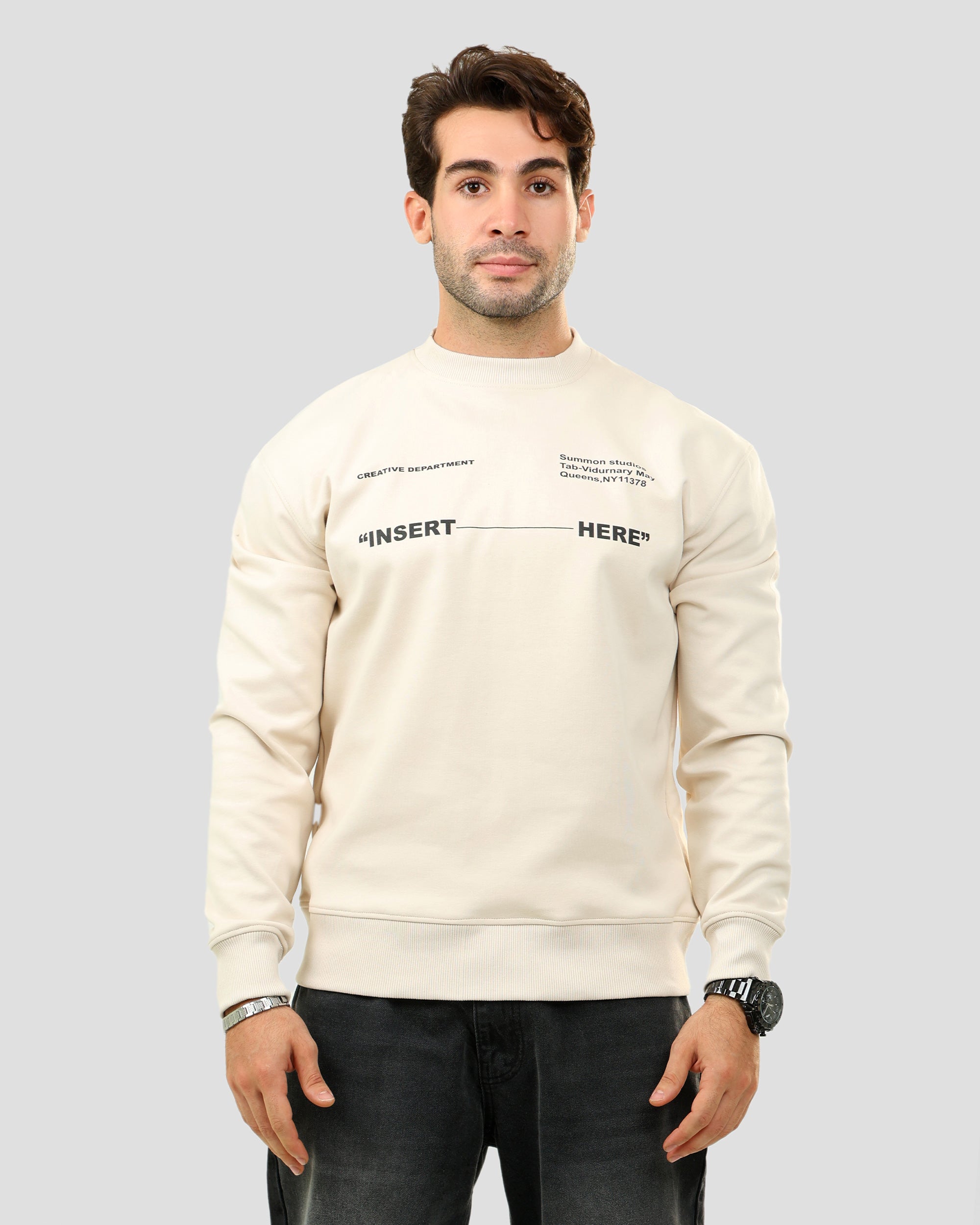 Print Crowneck Sweatshirt