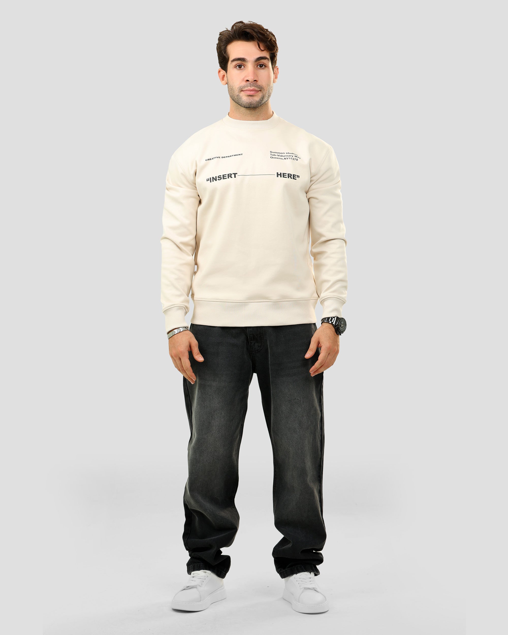 Print Crowneck Sweatshirt